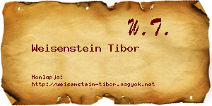 Weisenstein Tibor névjegykártya