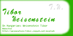 tibor weisenstein business card
